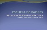 RELACIONES FAMILIA-ESCUELA Colegio La Asunción Curso 2011-2012.