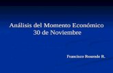 Análisis del Momento Económico 30 de Noviembre Francisco Rosende R.