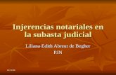 16/11/06 Injerencias notariales en la subasta judicial Liliana Edith Abreut de Begher PJN.