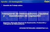 CORPORATION Apache – El Santiagueño  Reunión de Trabajo sobre: Transporte de Hidrocarburos Líquidos y Gasoductos de Captación Organiza: Dirección Nacional.