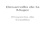Desarrollo de la Mujer Proyecto de Credito. Catalina con compro Gallinas.