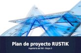 Plan de proyecto RUSTIK Ingeniería del SW - Grupo 3.