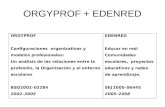 ORGYPROF + EDENRED. Supuestos básicos de ambos proyectos ORGYPROF –Visión general del proyecto Configuraciones organizativas, modelos profesionales Técnicas.