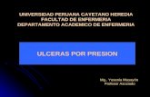 ULCERAS POR PRESION UNIVERSIDAD PERUANA CAYETANO HEREDIA FACULTAD DE ENFERMERIA DEPARTAMENTO ACADEMICO DE ENFERMERIA Mg.. Yesenia Musayón Profesor Asociado.