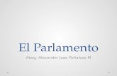 El Parlamento Abog. Alexander Joao Peñaloza M. 1. Concepto y denominacion Organos colegiados, representativos, titulares del Poder Legislativo Participan.