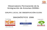 Www.odina.info Observatorio Permanente de la Inmigración de Asturias-ODINA- GRUPO LOCAL DE OBSERVACIÓN GIJON DIAGNÓSTICO 2006  Promotores:
