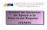 Unidad de Servicios de Apoyo a la Educación Regular (USAER) COORDINACIÓN DE EDUCACIÓN BÁSICA DIRECCIÓN DE EDUCACIÓN ESPECIAL ZONA DE SUPERVISIÓN No. 16.