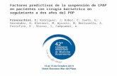 Factores predictivos de la suspensión de CPAP en pacientes con cirugia bariatrica en seguimiento a dos años del POP Franceschini, C; Rodríguez, J; Rabec,