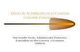 Efecto de la Inflación en el Contexto Contable Financiero José Arnulfo Torres; Administrador Financiero, Especialista en Alta Gerencia y Economía Solidaria.