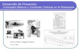 Desarrollo de Proyectos -Conceptos Básicos y Corrientes Teóricas en la Planeación M.B.A Ruth Vargas Rivera Enero 2003.