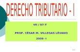 1/51 VII / 07-T PROF. CÉSAR M. VILLEGAS LÉVANO 2009 -I.