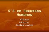 5’S en Recursos Humanos AlfonsoEduardo Carlos Javier.