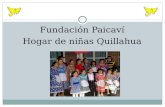 Fundación Paicaví Hogar de niñas Quillahua. ENTRADA PRINCIPAL HOGAR DE NIÑAS DE QUILLAHUA.