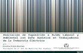 Asociación de Exposición a Ruido Laboral y Ambiental con Daño Auditivo en Trabajadores de la Industria Eléctrica por. Carolina Prieto Martínez Residente.