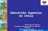 UNIDAD DE EDUCACIÓN ESPECIAL Educación Superior en Chile Débora Barrera Mardones Profesional Equipo Nacional de Educación Especial Ministerio de Educación.
