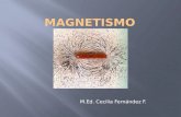 M.Ed. Cecilia Fernández F..  Los polos de un imán son los extremos de un imán de barra, donde la intensidad del campo magnético es mayor.  Todo imán.