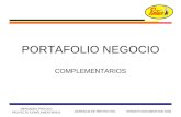 KENNETH ESCOBAR ENE 2005 MERCADEO PINTUCO PROYECTO COMPLEMENTARIOS GERENCIA DE PROYECTOS PORTAFOLIO NEGOCIO COMPLEMENTARIOS.