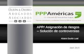 APP/ Asignación de riesgos – Solución de controversias Alvaro Durán Leal Abril 2015.
