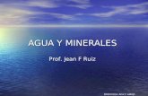 AGUA Y MINERALES Referencia: Ana C vallejo Galleguillos Prof. Jean F Ruiz.