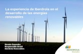 1 Hernán Saavedra Responsable Brasil Iberdrola Renovables La experiencia de Iberdrola en el desarrollo de las energías renovables.