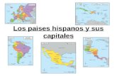 Los paises hispanos y sus capitales. México, América Central, El Caribe.