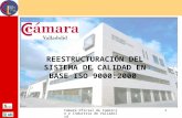 Cámara Oficial de Comercio e Industria de Valladolid 1 REESTRUCTURACIÓN DEL SISTEMA DE CALIDAD EN BASE ISO 9000:2000.