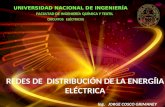 REDES DE DISTRIBUCIÓN DE LA ENERGÍIA ELÉCTRICA UNIVERSIDAD NACIONAL DE INGENIERÍA FACULTAD DE INGENIERÍA QUÍMICA Y TEXTIL CIRCUITOS ELÉCTRICOS Ing. JORGE.
