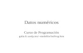 Datos numéricos Curso de Programación galia.fc.uaslp.mx/~medellin/IntProg.htm.