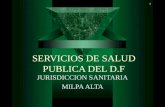 1 SERVICIOS DE SALUD PUBLICA DEL D.F JURISDICCION SANITARIA MILPA ALTA.
