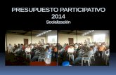 PRESUPUESTO PARTICIPATIVO 2014 Socialización. OBRAS PUBLICAS Minga limpieza vía Guayacan-Pucayacu.