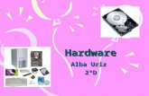 Hardware Alba Uriz 2ºD. Índice Definición de hardware Componentes del hardware 1.Fuente de alimentación 2.La placa base 3.El microprocesador 4.La memoria.