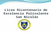 Liceo Bicentenario de Excelencia Polivalente San Nicolás.