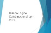 Diseño Lógico Combinacional con VHDL. Introducción  La lógica combinacional es probablemente la más fácil de diseñar, ya que en cada momento las salidas.