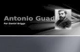 Por Daniel Briggs. Antonio Gaudí nació el veinticinco de junio de mil ochocientos cincuenta y dos en Baix Camp. Algunos historiadores creen que él nació.