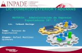 Lic. Ishback Noriega MATERIA: Administración de Empresas Exportadoras 10º. C. Tema: Proceso de Exportacion Alumno: Rafael Martinez Quiñones.