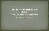 MITO Y PODER EN LAS ORGANIZACIONES Ibarra E. y L. Montaño.