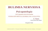 Conferencia del Dr. J. Toro para la Fundación Mútua General de Catalunya -  BULIMIA NERVIOSA Psicopatología XIX Semanas de la Prevención FUNDACIÓN.