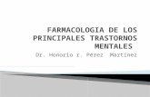Dr. Honorio r. Pérez Martínez.  Principal neurotransmisor inhibidor del SNC (cerebro). Media las acciones inhibitorias de interneuronas locales en el.