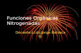 Funciones Orgánicas Nitrogenadas Docente:Lcdo.Jorge Balseca Q.