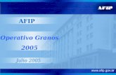 Operativo Granos 2005 Julio 2005 AFIP. Operativo Granos 2005 Operativo Granos 2005 UN SALTO CUALITATIVO.