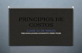 PRINCIPIOS DE COSTOS CLASE 22 DE MARZO .