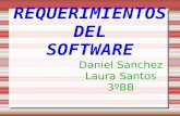 REQUERIMIENTOS DEL SOFTWARE Daniel Sanchez Laura Santos 3ºBB.