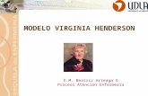 MODELO VIRGINIA HENDERSON E.M. Beatriz Arteaga O. Proceso Atención Enfermería.