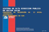 Agosto 2013 SISTEMA DE ALTA DIRECCION PUBLICA EN SECTOR SALUD CONVENIOS DE DESEMPEÑO DE II NIVEL JERÁRQUICO PARA DIRECTORES DE EAR Subsecretaría de Redes.