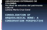UNIVERSIDAD EXTERNADO DE COLOMBIA Facultad de estudios del patrimonio cultural Lorena María Cruz Coral.