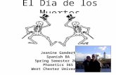 El Día de los Muertos Jeanine Gandert Spanish BA Spring Semester 2005 Phonetics 365 West Chester University.