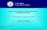 1 / 12 MASTER EN ENERGIAS RENOVABLES EN SISTEMA ELÉCTRICO Gestionabilidad de centrales termosolares Integración de energías renovables en sistema eléctrico.