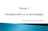 15 de Noviembre de 2011.  La psicología se ocupa exclusivamente de la aplicación de test psicológicos  Psicología es lo mismo que el psicoanálisis.