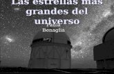 Las estrellas más grandes del universo Paula Benaglia.