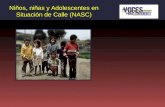 Niños, niñas y Adolescentes en Situación de Calle (NASC) Asociación de Cooperación Internacional ▪ Estudio y trabajo con los NASC 1997-2006.